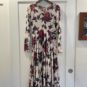 Free People Floral ankle length dress